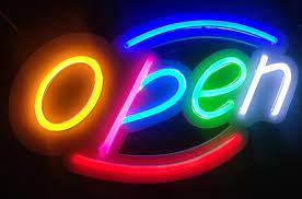 Open Sign Neon Light Custom Neon Sign Open Neon Light Bar Cafe Restaurant Open Logo Hashtag Shop Custom Neon Signs Neon Signs Neon Lighting