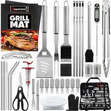 Check spelling or type a new query. Amazon Com Romanticist 40 Piece Bbq Accessory Kit With Thermometer And Meat Injector Heavy Duty Complete Stainless Steel Bbq Tool Set With Storage Bag Best Grill Gift For Bbq Lovers On Birthday Christmas