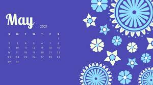 These screensavers are great to display on your desktop, laptop, or phone devices. May 2021 Desktop Calendar Wallpaper For Home Office