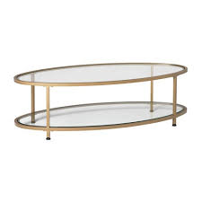 Great for all living areas. 48 Camber Modern Glass Oval Coffee Table Studio Designs Target