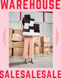 Warehouse Sale Fashion Sale Poster Fashion Sale Banner Sale Campaign