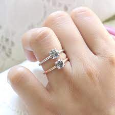 Diamond Details About 0 06 Ct Round Diamond Mini Solitaire Simple Dainty Engagement Ring 14k Rose Gold Jewelry Watches