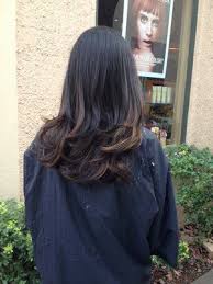 Virgin Black Hair To Subtle Brown Balayage Ombre By Doris Brown Hair Balayage Balayage Straight Hair Hair