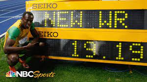 The current record of 19.19 seconds was set by usain bolt at the 2009 world championships in athletics. 19 19 Usain Bolt S Untouchable 200m World Record Nbc Sports Youtube