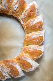 Bake one of our stunning festive breads to celebrate christmas. Wreath Bread Recipe Video Natashaskitchen Com
