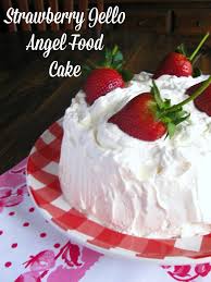 Strawberry Jello Angel Food Cake A Vintage Recipe From My Tupperware Party Days Angel Food Cake Mix Recipes Strawberry Angel Food Cake Jello Mold Recipes
