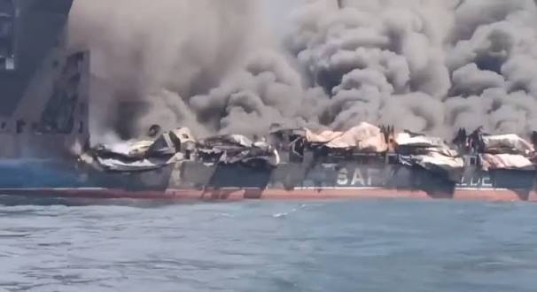 New : Iran attacked a container ship, attempting to pass through the Strait  of Hormuz.
