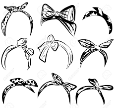 Welcome to our gallery featuring women with white hairstyles. Set Retro Headband For Woman Collection Of Bandanas For Hairstyles Black And White Hair Dressing Illustration Royalty Free Cliparts Vectors And Stock Illustration Image 130298457