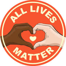 Thin blue line blue lives matter flag sticker vinyl decal for car truck window bumper sticker support of police and law enforcement officers 3x5 inch. Heart Hands All Lives Matter Circle Sticker