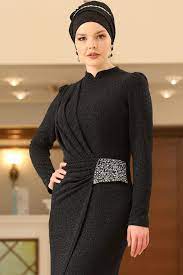 Robe de Soirée Noirée Noir AHN216
