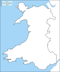 Geography wales is located on the western side of central southern great britain. Wales Kostenlose Karten Kostenlose Stumme Karte Kostenlose Unausgefullt Landkarte Kostenlose Hochauflosende Umrisskarte Kusten Grenzen