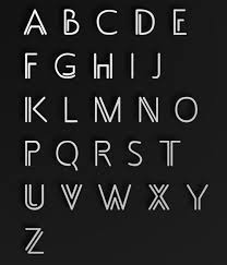An Easy Font Art Deco Typography Lettering Fonts Lettering Alphabet