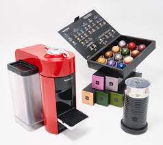 Or, if you prefer to shop amazon, you can score some great deals on select nespresso machines but note this sale is valid today, october 18th only, Nespresso Vertuo Espresso Coffee Maker W 62 Capsules Milk Frother Qvc Com