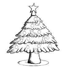 Christmas tree drawing for coloring at getdrawings | free. Christmas Tree Coloring Page Stock Illustration Illustration Of Outline Gift 132164452