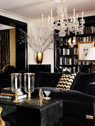 .decor in opulent metallics sets the tone—think gold wreaths, iridescent ornaments and shimmering snow globes scattered throughout the home. Pin By Sharon Walker On Lets Gather Game In 2020 Gold Living Room Home Living Room House Interior