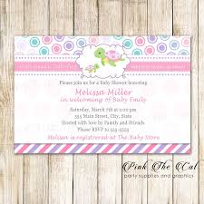 Do you need pink and green baby shower decorations and invitations for your event? 30 Invitations Turtle Girl Baby Shower Pink Green Cards Pink The Cat