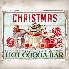 Christmas Hot Cocoa Bar Sign Gingerbread Cookies Candy Hot Etsy Hot Cocoa Bar Sign Hot Cocoa Bar Cocoa Bar