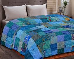 Brown and blue is a very popular color on the ceiling and bed frame, we see the turquoise coloring. Turquoise And Brown Bedding Etsy