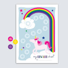 There are four unique versions, and your kids or students are bound to like at least one of them. Printable Unicorn Kids Reward Chart With Reward Stickers Ollie Frey