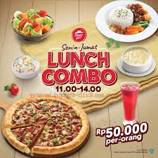 We deliver the best pizza, pasta, chicken, big variety box and more! Promo Pizza Hut Terbaru Lunch Combo Rp50 000 Orang Setiap Senin Jum At Harga Diskon