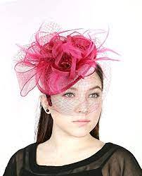 Nyfashion101 Tm Cocktail Fashion Sinamay Fascinator Hat Flower Design Net S102651 Pink At Amazon Women S Clothing S Sinamay Fascinator Fascinator Fancy Hats