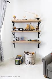 We can cover up the extra space beside sofas by placing large plants. Diy Wooden Shelves How To Install Them So Much Better With Age
