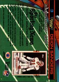 The cards were issued in two series of 550 and 110 cards with packs containing 10 cards. 1991 Stadium Club 3 Deion Sanders Nm Mt