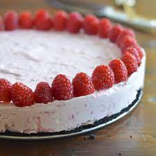 Frozen Raspberry Cheesecake Chilled Desserts Brunch Desserts Raspberry Desserts
