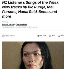 Gut-wrenching... disarmingly frank" 'Don't Leave the Light On' in fine  company at The Listener for Songs of the Week x