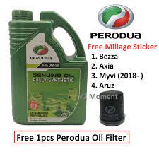Perodua sales sdn bhd glenmarie. Perodua Engine Oil 0w20 Fully Synthetic 4l Perodua Bezza Oil Filter Shopee Malaysia