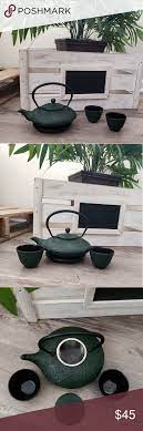 Teavana Japanese Metal Cast Iron Teapot Kettle Set Cast Iron Tea Pot Tea Pots Teavana