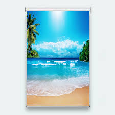 Free shipping every day at jcpenney®. Cool Beach Scenery Curtains 3d Roller Blinds For Window Living Room Bedroom Roller Curtains Shade Blackout Blinds Drapes Curtains Aliexpress