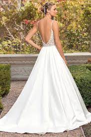 Style 2347 Arielle Candlelight Silver Wedding Dresses Beaded Wedding Dresses Satin Backless Wedding