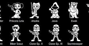 Star Wars Family Car Decals For Moms Dads Kids Pets Family Car Decals Animals For Kids Star Wars Decal