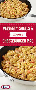 Velveeta Shells Cheese Cheeseburger Mac Get A Leg Up On Dinner Thanks To This Cheesy Pasta D Cheese Stuffed Shells Velveeta Shells And Cheese Pasta Dishes