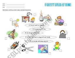 Check spelling or type a new query. Safety Rules At Home Esl Worksheet By Msneez