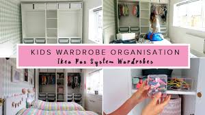 Think about putting in an organizer. Ikea Pax Wardrobe Kids Wardrobe Organisation Youtube