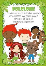 É o conjunto de mitos, crenças, histórias populares, lendas, tradições e costumes que são transmitidos de geração em geração, que faz parte da cultura popular. Kit Apostila E Fantoches Folclore No Elo7 Materiais Pedagogicos 13694ea