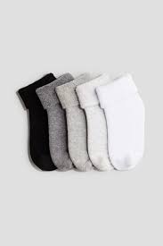 5-pack Non-slip Terry Socks