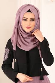 Modaselvim Sal Puskullu Sifon Sal 9072w153 Gul Kurusu Sal