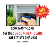 Garage door sensor sun blocker. Garage Door Sun Shade Sun Shield For Sensors