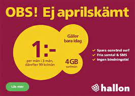 Author emma thorsellposted on 1 april, 2014leave a comment. Inget Aprilskamt Fa Ett Mobilabonnemang For 1 Kr Gratisprinsessan