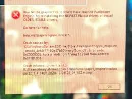 Various types of wallpaper are supported, including 3d and 2d animations, websites, videos and even certain. Wallpaper Engine Keeps Crashing On Startup Says Its A Nvidia Driver Crash I Install Newest And Still Same Error Any Help Using Rtx 3070 Wallpaperengine