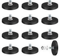 12 PCS Rubber Coated Magnets, Anti-Scratch Mounting Magnets ...