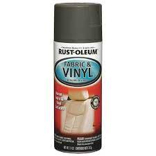 Rust Oleum 248919 5 33 Black Flat Finish 11 Oz Fabric Spray Paint Vinyl Painted Vinyl Spray Paint