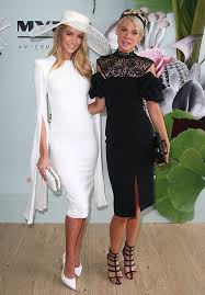Black White And Fabulous All Over It S Derby Day See Which Celebs Were There Derby Outfits Dresses For The Races Derby Dress