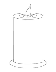 Candle Coloring Sheet Candle Template Colorful Candles Candle Printable