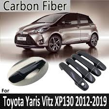 No accidents, 2 owners, fleet use. Black Carbon Fiber For Toyota Yaris Xp130 Vitz 2012 2013 2014 2015 2016 2017 2018 2019 Door Handle Cover Sticker Car Accessories Car Stickers Aliexpress