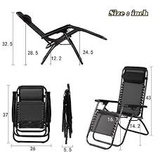 The zero gravity recliner is made of steel frame and pvc coated polyester fabric which is both durable and comfortable. Zero Gravity Chair Patio Lounge Chair Adjustable Folding Set Of 2 Therealhammocktown