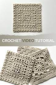 *3 dc in ring, ch 1. Tulpen Aus Holland Quadrat Freien Hakeln Video Tutorial Crochet Square Patterns Crochet Patterns Crochet Videos Tutorials